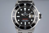 1970 Rolex Red Submariner Ref: 1680 Luminova Service Dial