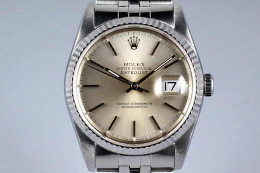 1991 Rolex DateJust 16220 Silver Dial