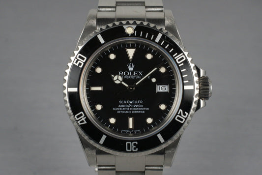 1985 Rolex Sea-Dweller 16660 with RSC Papers