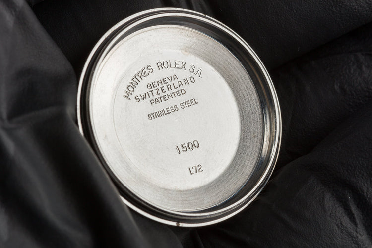 1972 Vintage Rolex Date 1500 Silver Dial