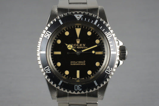 1965 Rolex Submariner 5513 Glossy Gilt Meters First Dial
