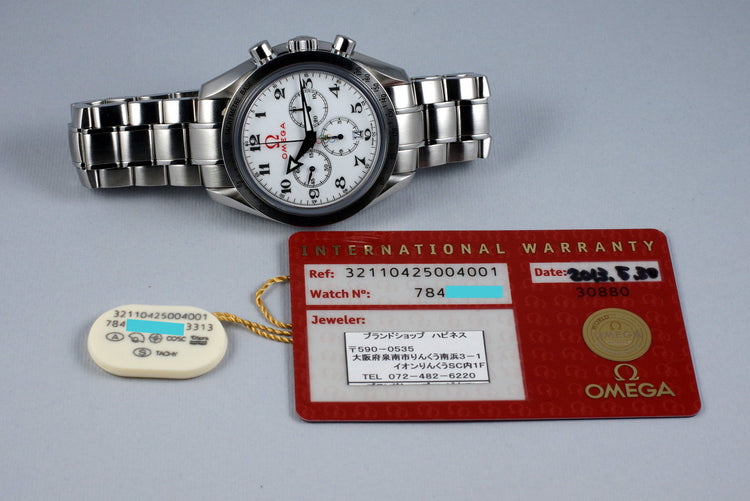 2013 Omega Speedmaster 321.10.42.50.04.001 Olympic Broad Arrow with Papers