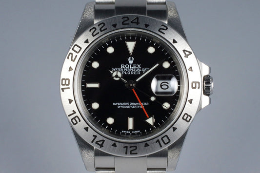 2002 Rolex Explorer II 16570 Black Dial
