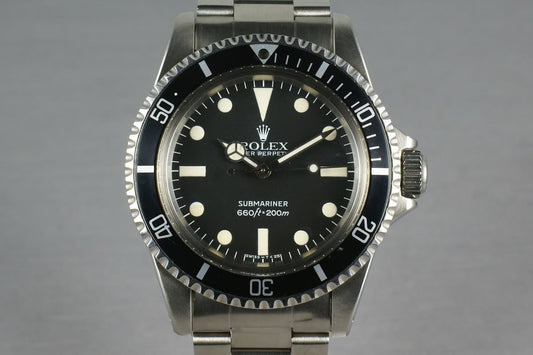 Rolex Submariner Dial 5513 Maxi dial with box and papers