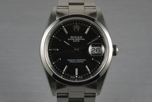 2003 Rolex Date 15200 Black Dial with Papers