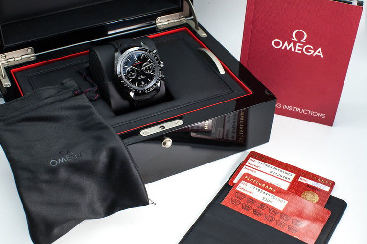 2015 Omega Speedmaster 311.92.44.51.01.003 ‘Dark Side of the Moon’ with Box and Papers