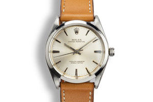1965 Rolex Oyster Perpetual 1002 Silver Dial with Papers