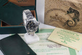 1974 Rolex Submariner 5513 Serif Dial with Box and Papers