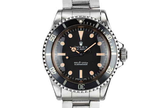 1970 Rolex Submariner 5513 with Box and Papers