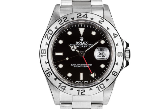 1997 Rolex Explorer II 16570 Black Dial