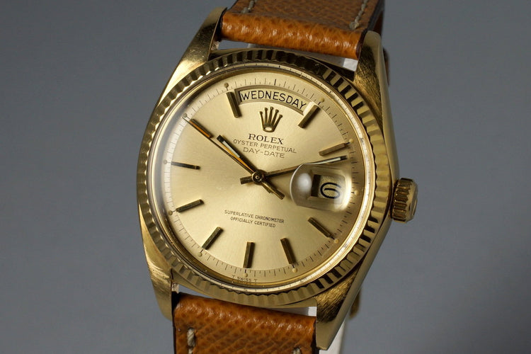 1971 Rolex YG Day-Date 1803 Champagne Dial