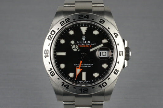 2013 Rolex Explorer II 216570 with Box and Papers