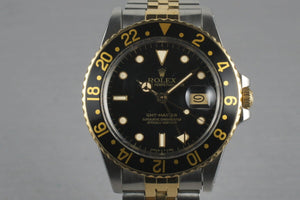 Rolex GMT Two Tone 16753 with Black Dial