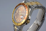 1991 Rolex Two Tone GMT II 16713 Root Beer Dial