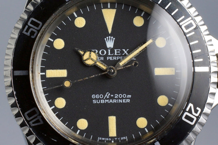 1967 Rolex Submariner 5513 Newer "Non-Serif" Dial