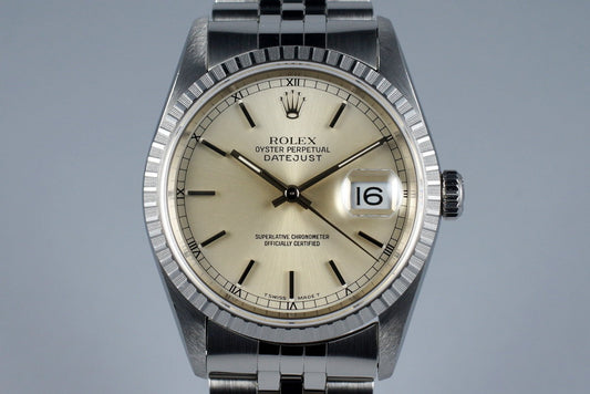 1996 Rolex DateJust 16220 Silver Dial