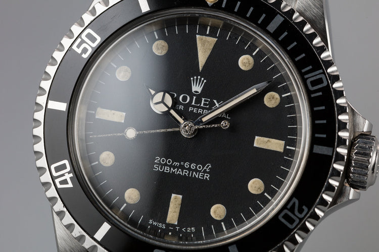 1966 Rolex Submariner 5513 Meters First Dial