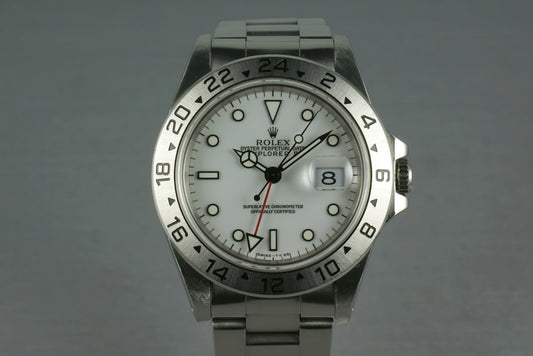 Rolex Explorer II 16570 White Dial