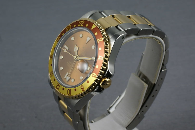 Rolex Two Tone GMT Master II 16713 Root Beer