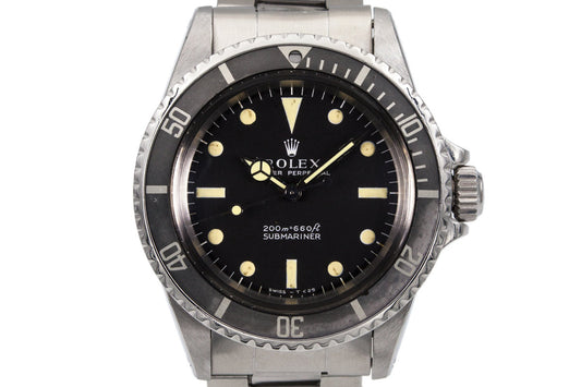 1970 Rolex Submariner 5513 Meters First Dial