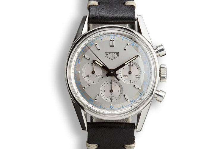 Tag Heuer 1964 Carrera Re-Edition CS3110 Silver Dial with Box, Blank Papers, and Service Papers
