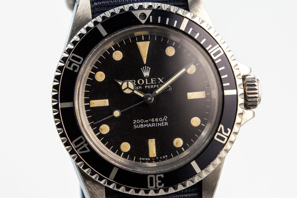 1969 Rolex Submariner 5513 Meters First with Box and Papers