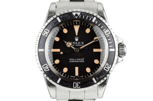 1968 Rolex Submariner 5513 with Meters First Dial