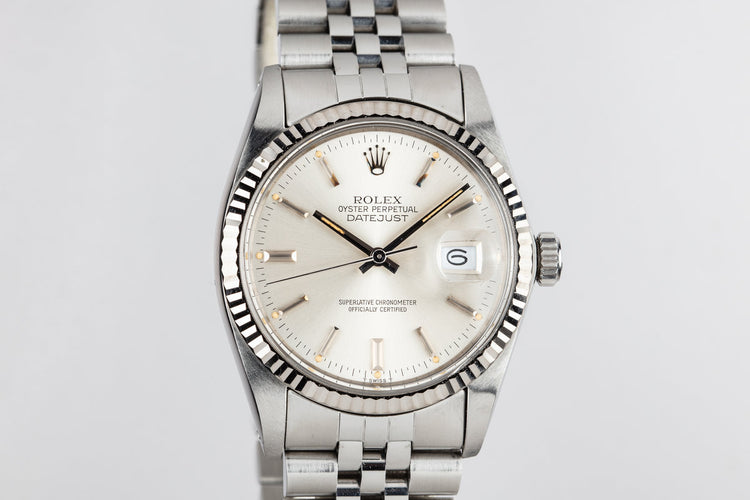 1980 Rolex DateJust 16014 Silver Dial