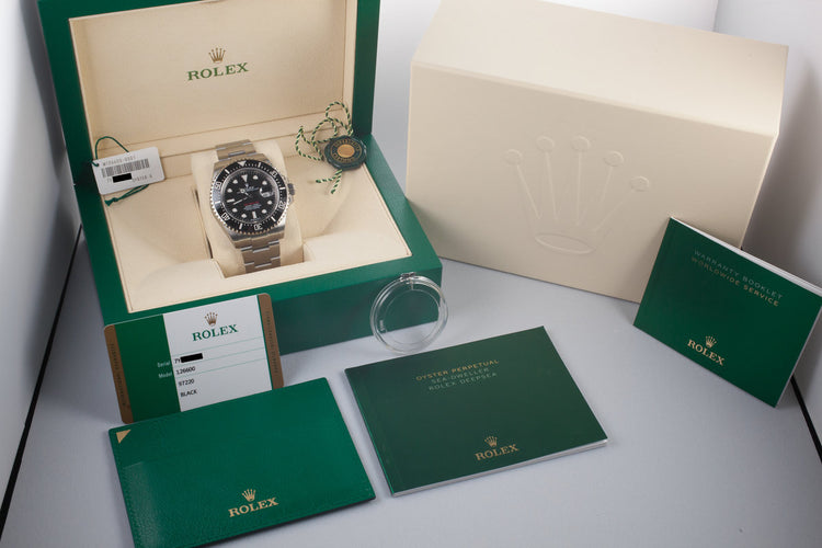 Mint 2017 Rolex Red Sea-Dweller 126600 with Box and Papers