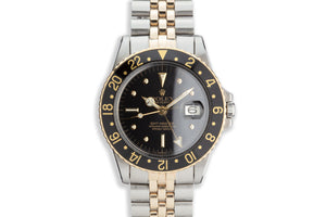 1965 Vintage Rolex Two-Tone GMT-Master 1675 with Black Nipple Dial