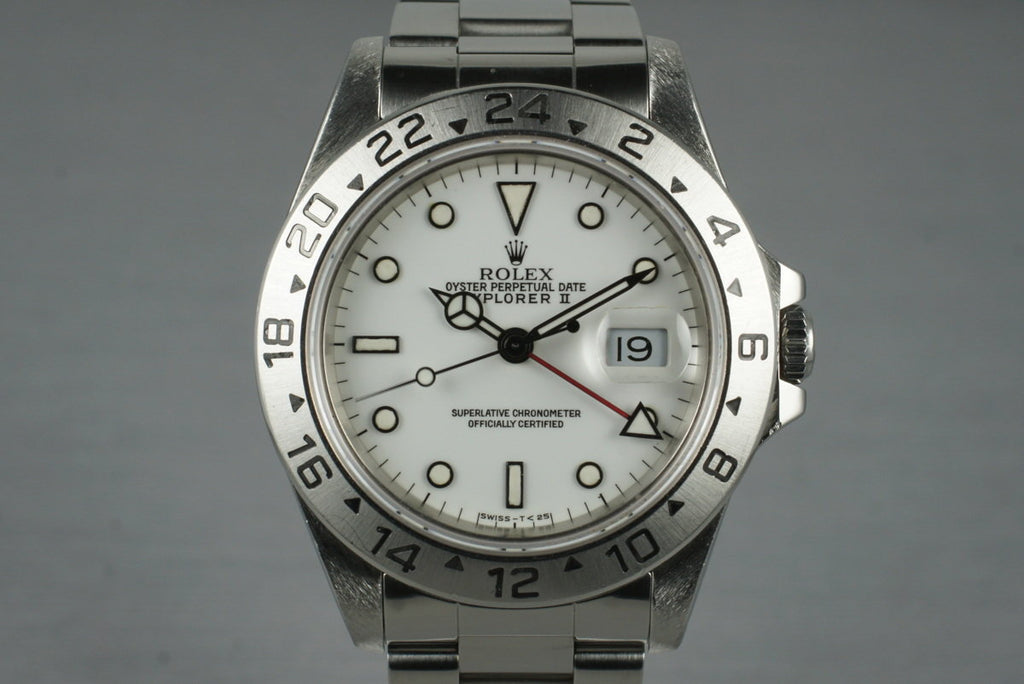 1991 Rolex Explorer II 16570 with White Dial
