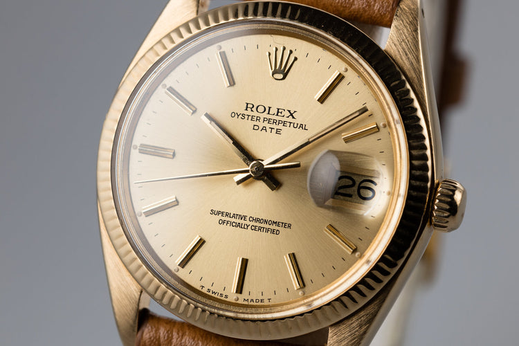 1978 Rolex 18K Date 1503