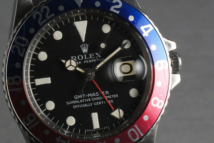 1968 Rolex GMT 1675 with Mark 1 Dial