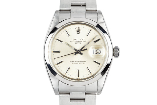 1969 Rolex Date 1500 Silver Dial