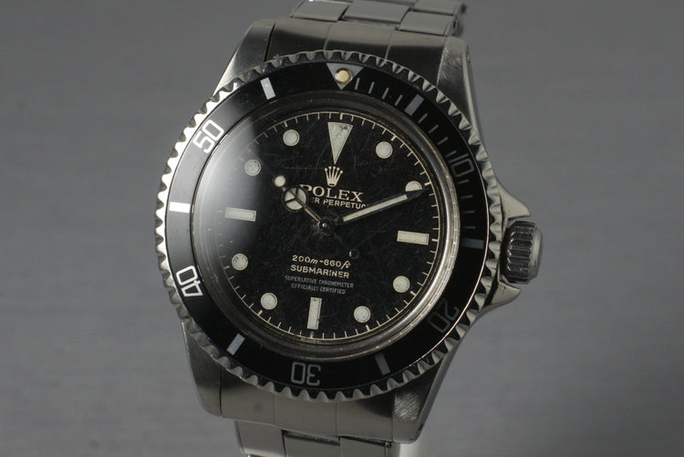 1962 Rolex Submariner 5512 PCG with Gilt 4 Line Chapter Ring Dial