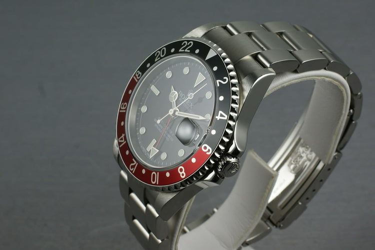 Rolex GMT Ref: 16710 Z serial with Box and Papers Coke Insert