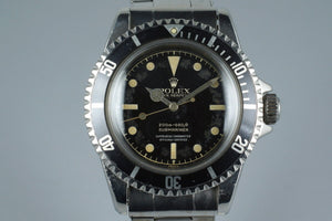 1961 Rolex Submariner 5512 PCG Gilt 4 Line Chapter Ring Dial
