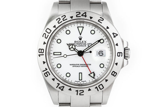 2000 Rolex Explorer II 16570 White Dial