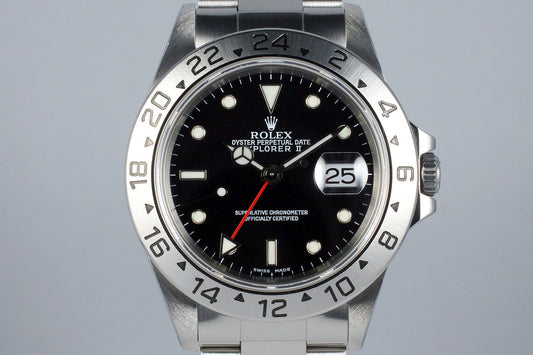 1999 Rolex Explorer II 16570 Black Dial with RSC Papers