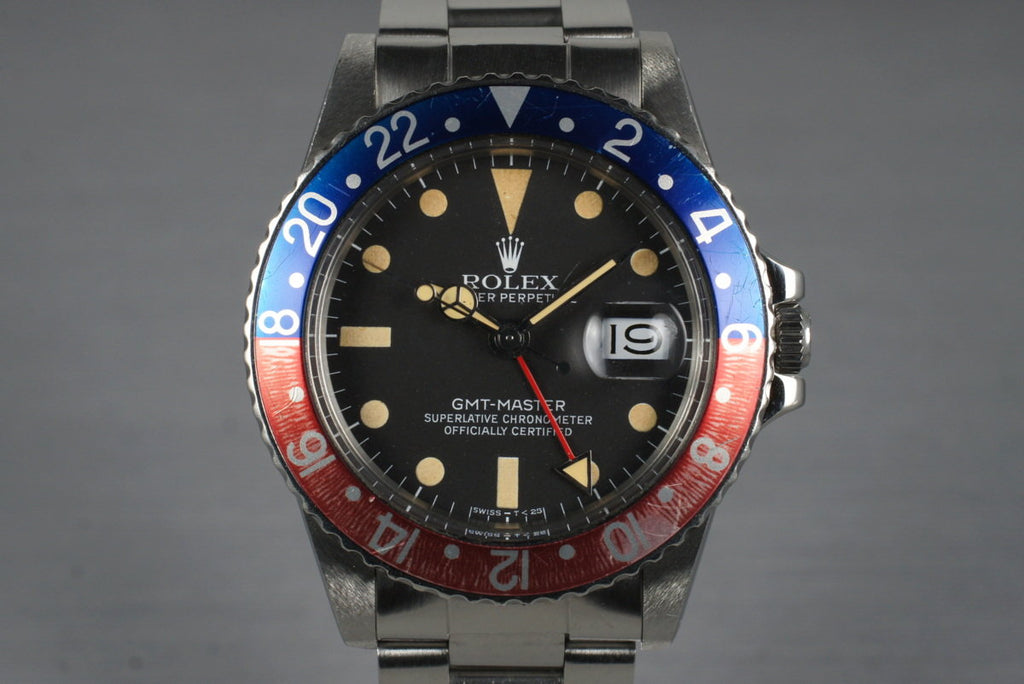 1978 Rolex GMT 1675 with Box and Papers