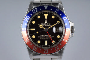 1964 Rolex GMT 1675 Glossy Gilt Dial