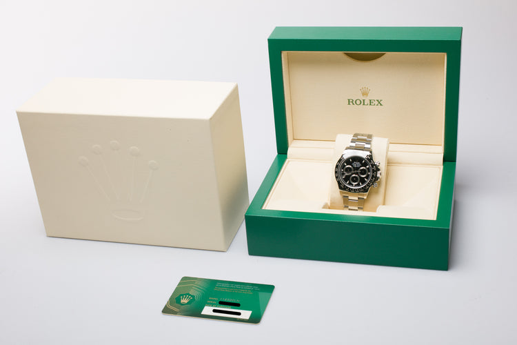 2020 Rolex Daytona Chronograph 116500LN Black Dial with Box & Card