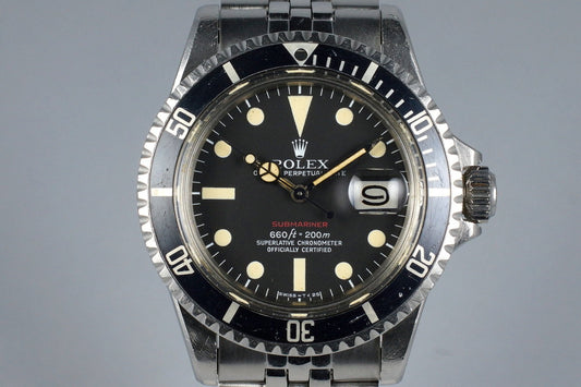 1971 Rolex Red Submariner 1680 Mark V Dial
