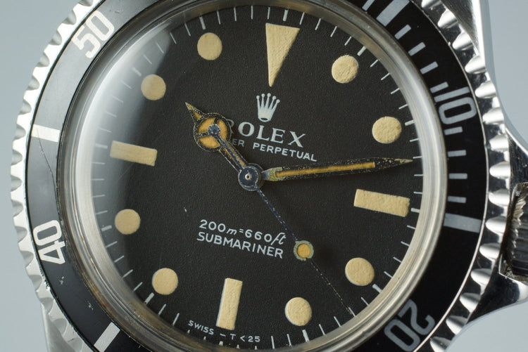 1967 Rolex Submariner 5513 Meters First with Box and Papers
