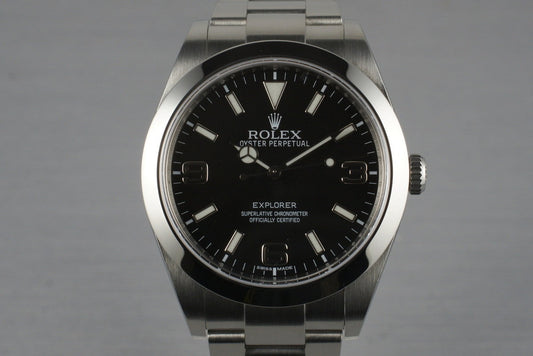 2010 Rolex Explorer 214270 with Box and Papers