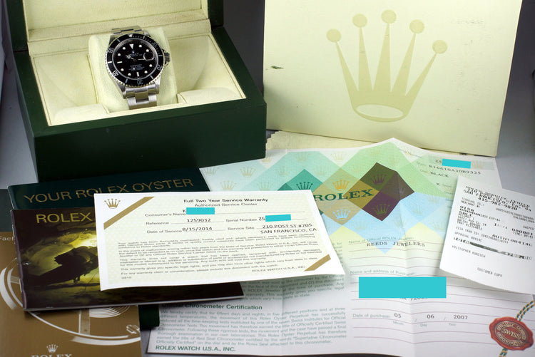 2006 Rolex Submariner 16610 with Box and Papers