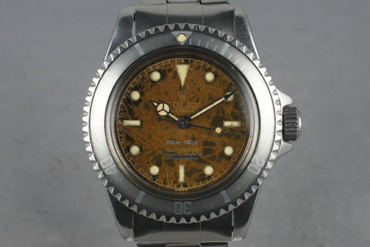 1959 Rolex Submariner 5512 4 Line Gilt Chapter Ring PCG Tropical Dial