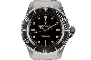 1962 Rolex Submariner 5512 with Chapter Ring Exclamation Gilt Dial