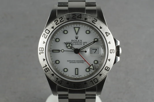 2001 Rolex Explorer II 16570 with Box and Papers