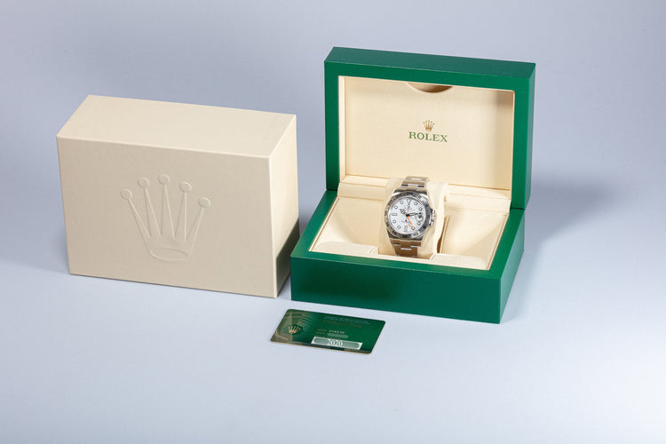 2020 Rolex Explorer II 216570 with Box & Card